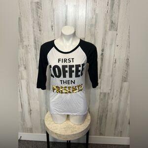 Awake coffee print White top